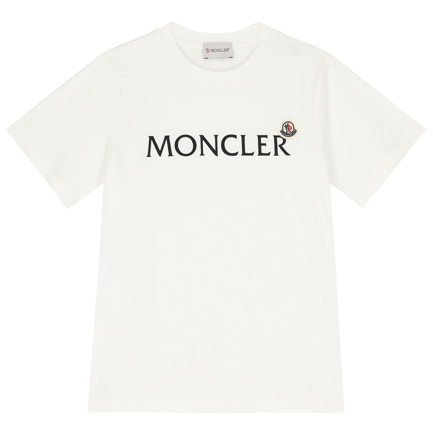 Boys White Logo T-Shirt, 1, hi-res