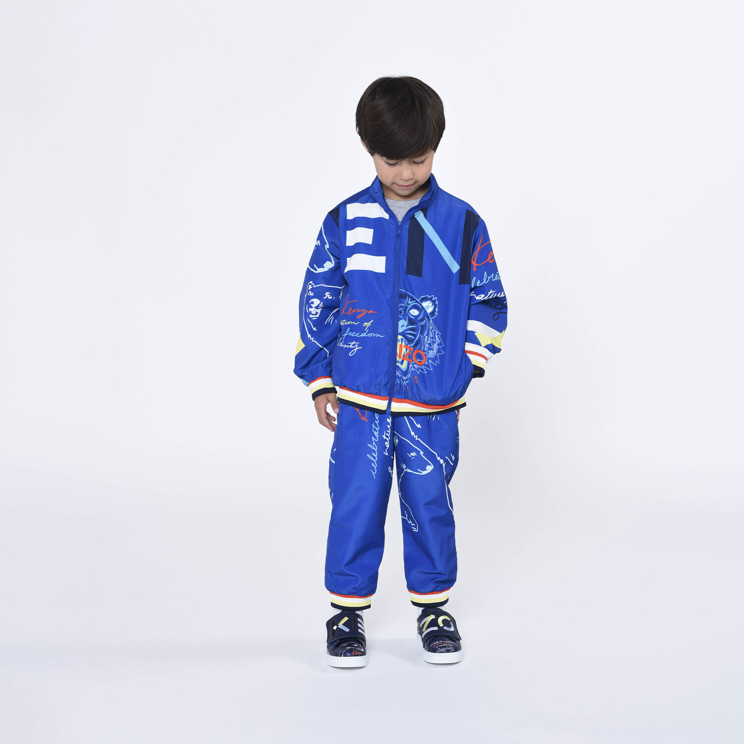 Boys Blue Logo Joggers, 1, hi-res image number null