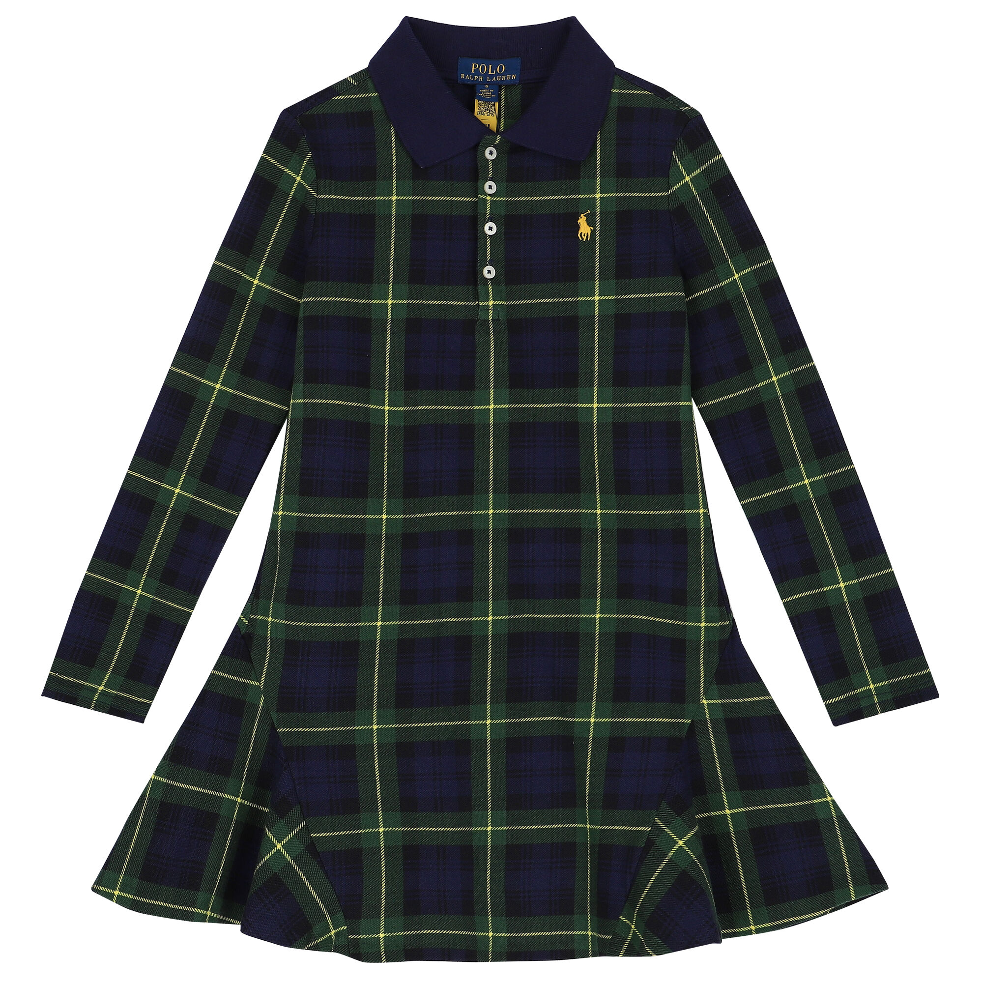 Girls navy clearance polo dress