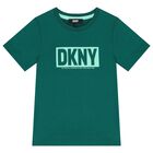 Boys Green Logo T-Shirt, 1, hi-res