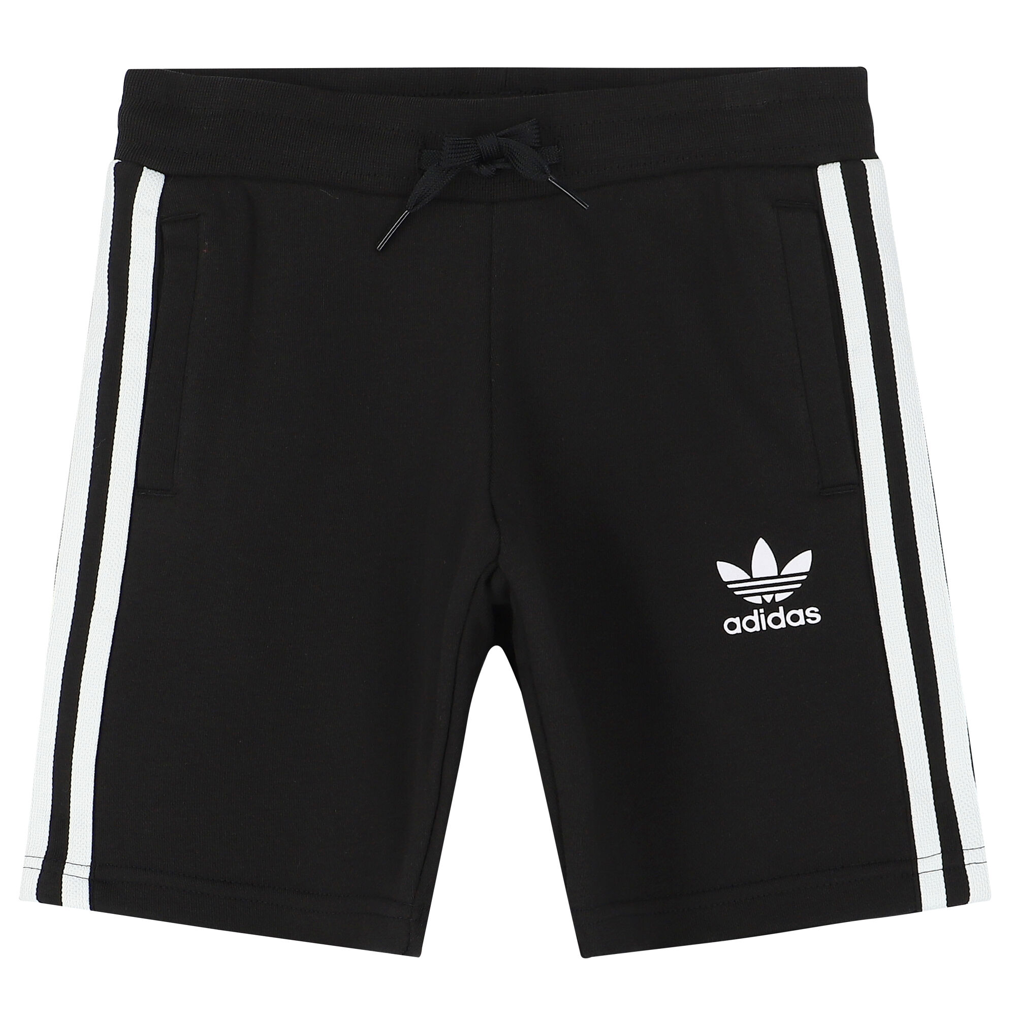 Adidas Kids Black Logo Shorts Junior Couture UK