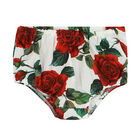 Younger Girls White & Red Rose Dress Set, 1, hi-res