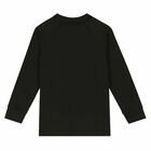 Boys Black Logo Sweatshirt, 1, hi-res