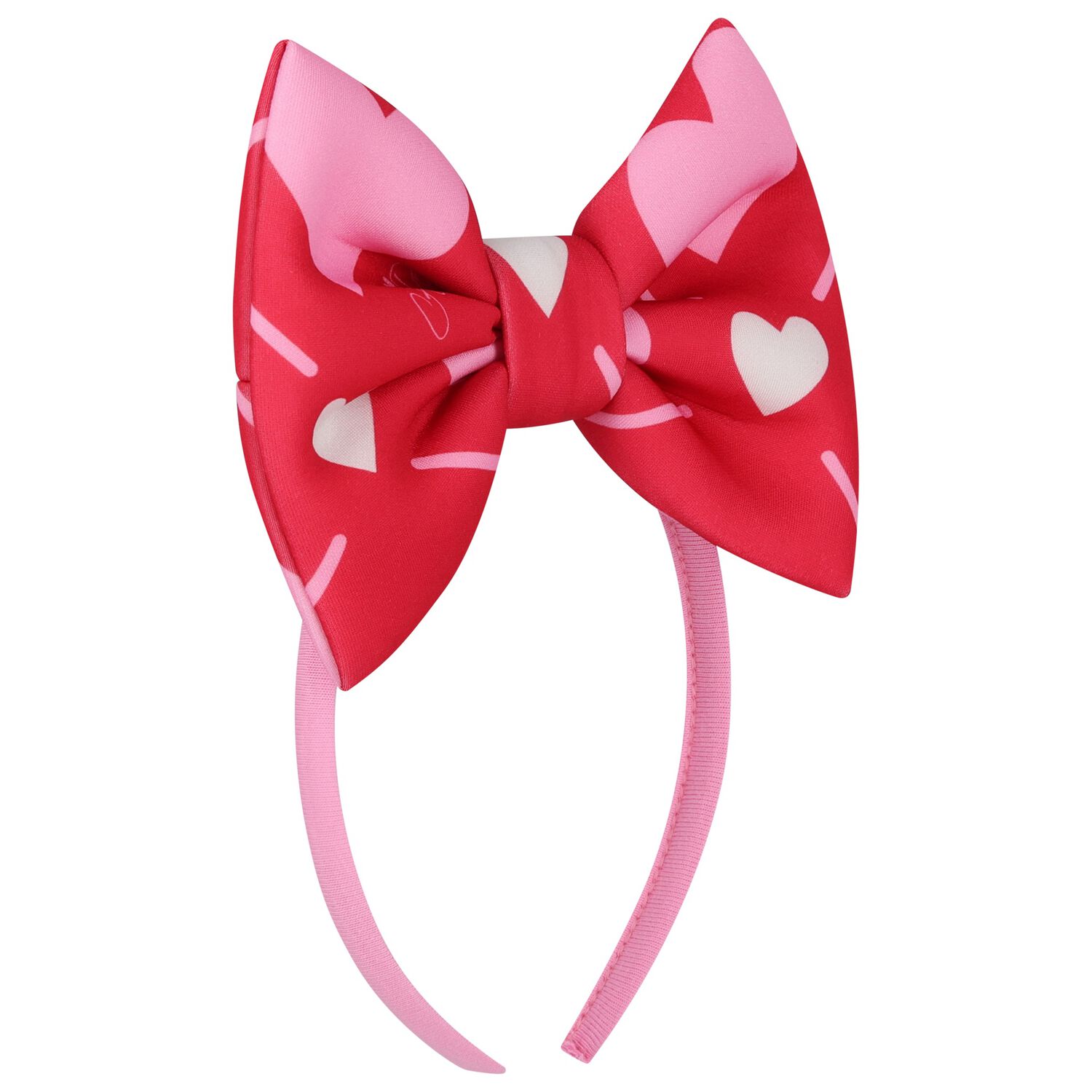 Girls Red & Pink Heart Headband, 1, hi-res