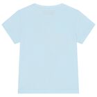 Blue Teddy Bear Logo Shorts Set, 1, hi-res