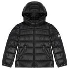 Girls Black Bady Down Puffer Jacket, 1, hi-res