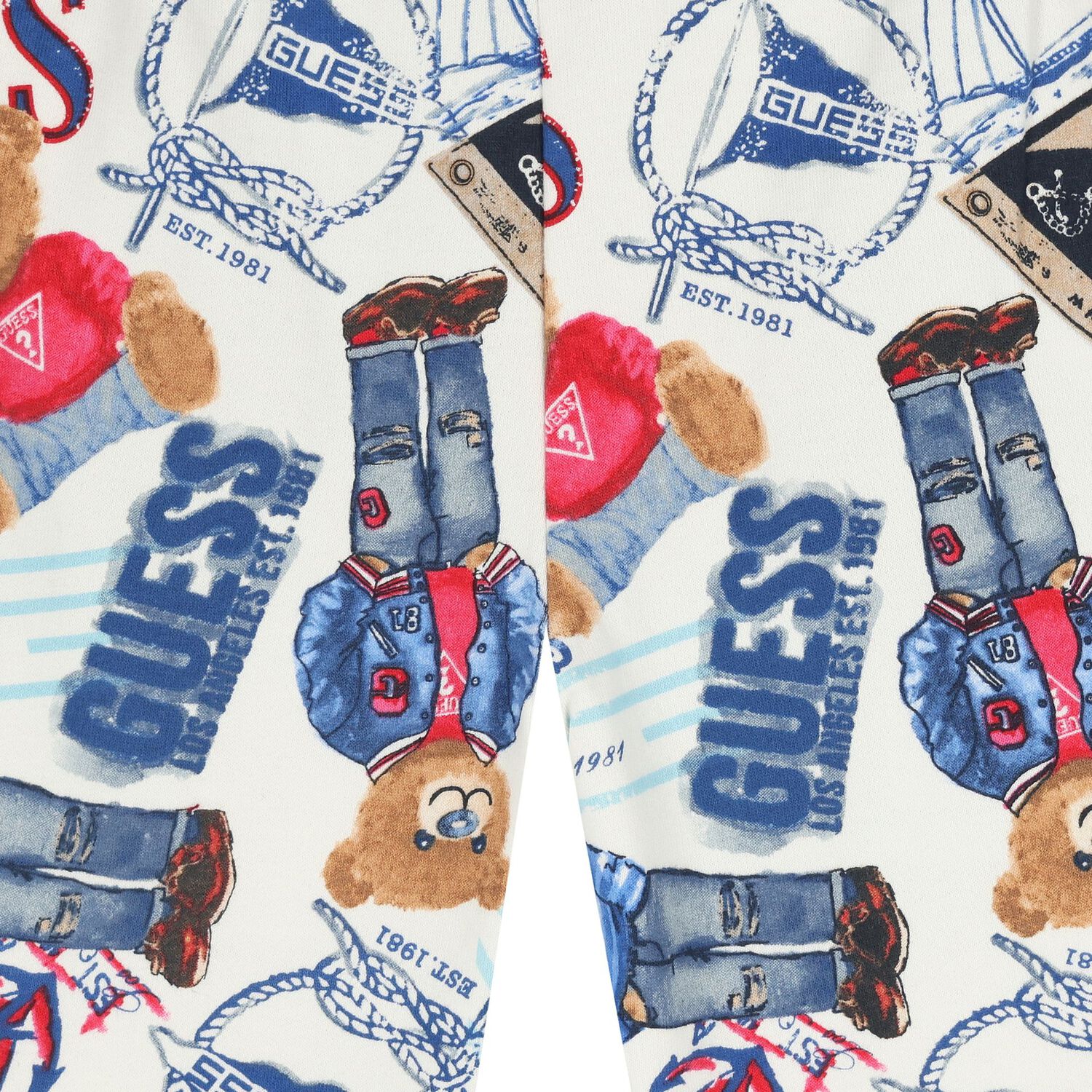 Boys White Logo Shorts, 1, hi-res