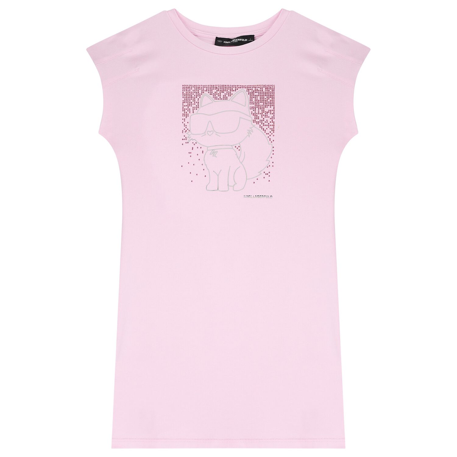 Girls Pink Ikonik Dress, 1, hi-res