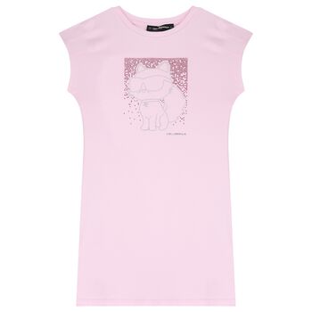 Girls Pink Ikonik Dress