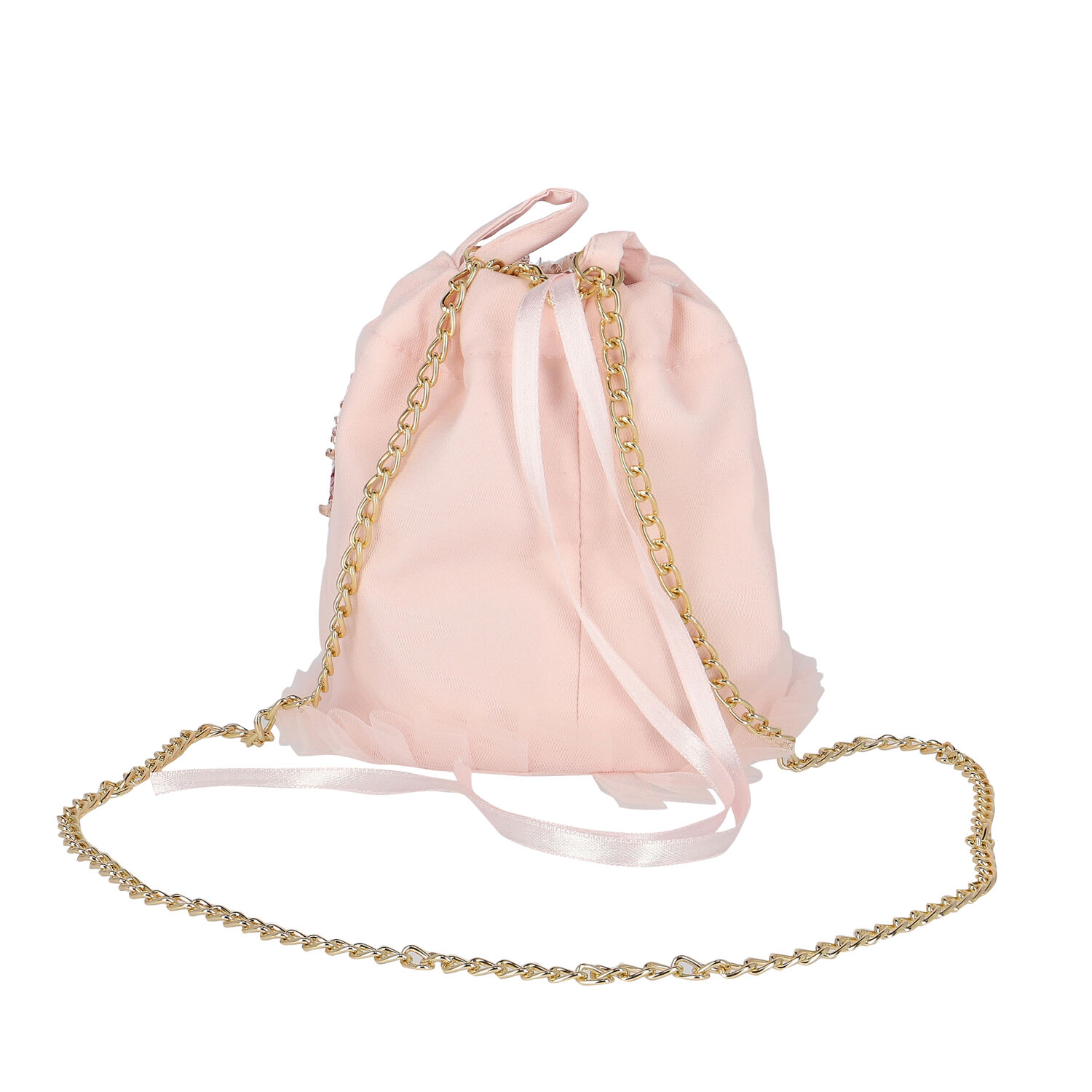 Girls Pink Embellished Sequin Bag, 1, hi-res