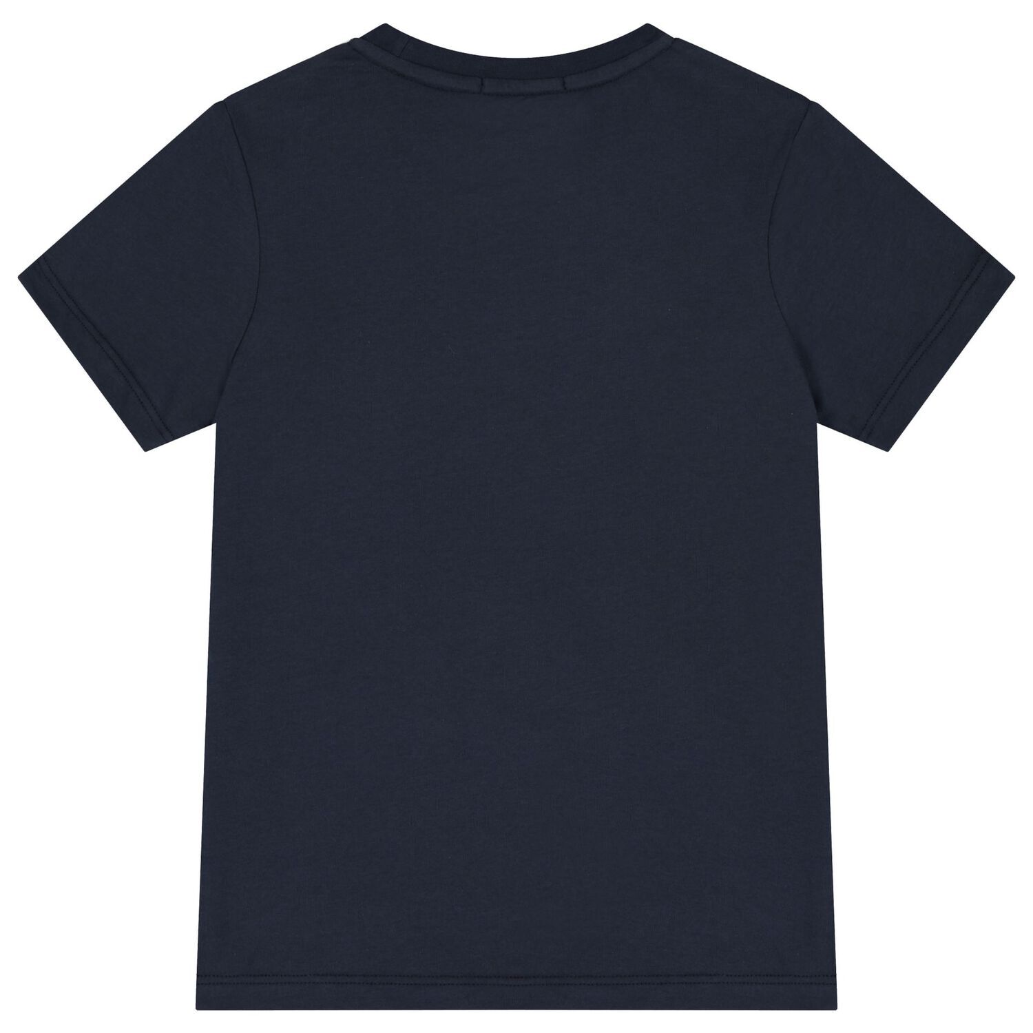 Boys Navy Blue & White Logo T-Shirt, 1, hi-res