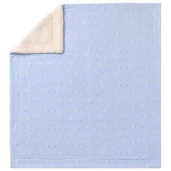 Baby Boys Blue & Beige Blanket