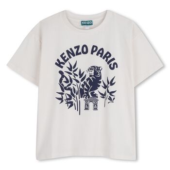 Ivory Tiger Logo T-Shirt