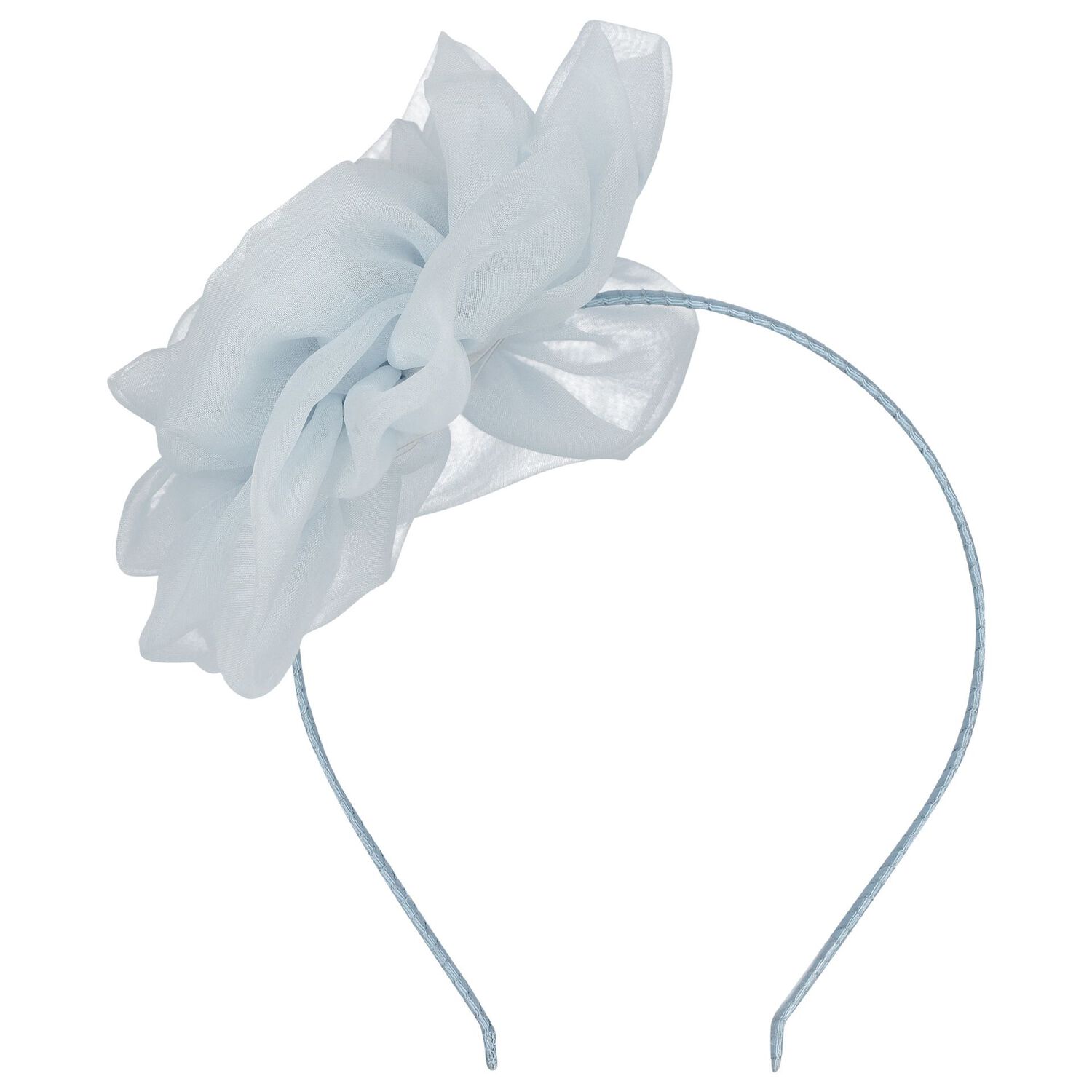 Girls Blue Flower Headband, 1, hi-res