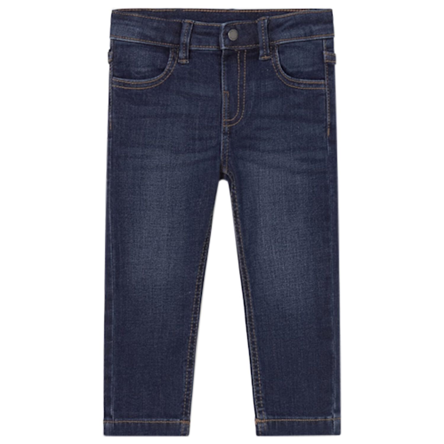Younger Boys Navy Blue Denim Jeans, 1, hi-res
