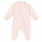 Baby Girls Pink Animals Babygrow, 1, hi-res