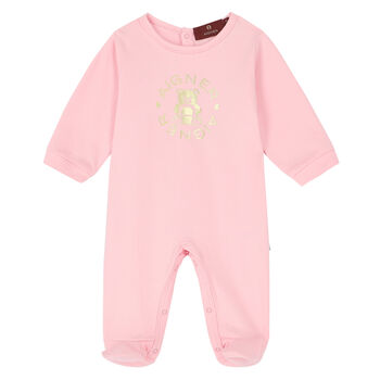 Pink & Gold Teddy Babygrow