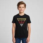Boys Black Logo T-Shirt, 3, hi-res