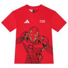 Boys Red & Black Marvel Shorts Set, 1, hi-res