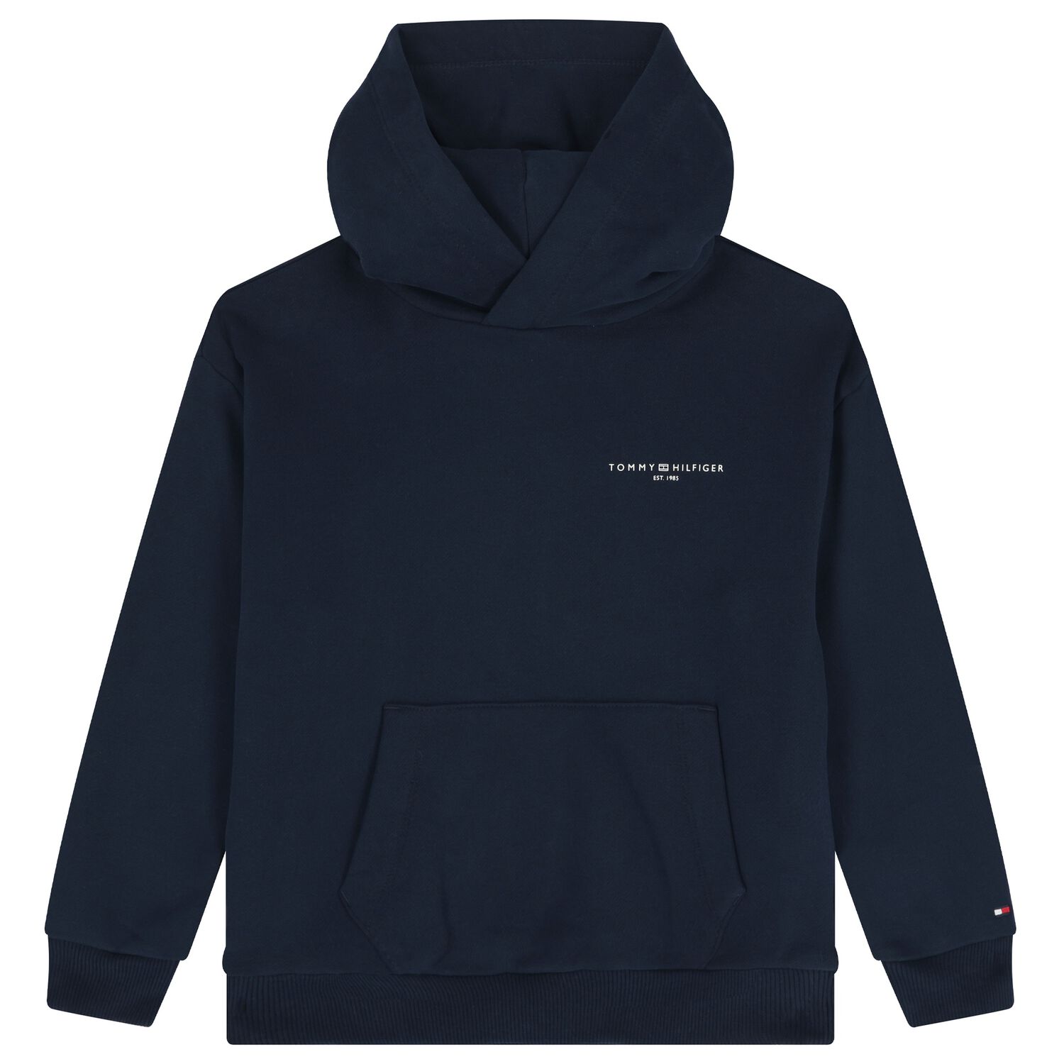 Boys Navy Blue Hooded Top, 1, hi-res image number null
