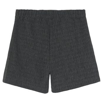 Girls Grey Bow Skort
