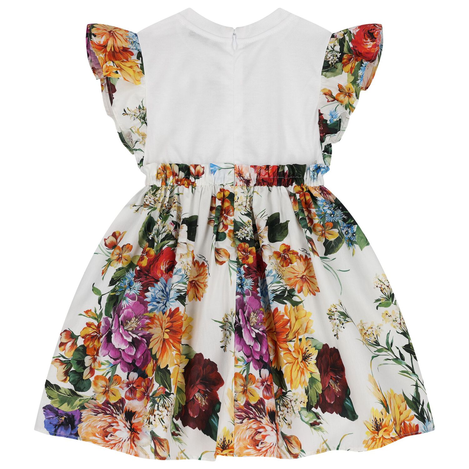 Younger Girls Multi-Coloured Logo Floral Dress Set, 1, hi-res image number null