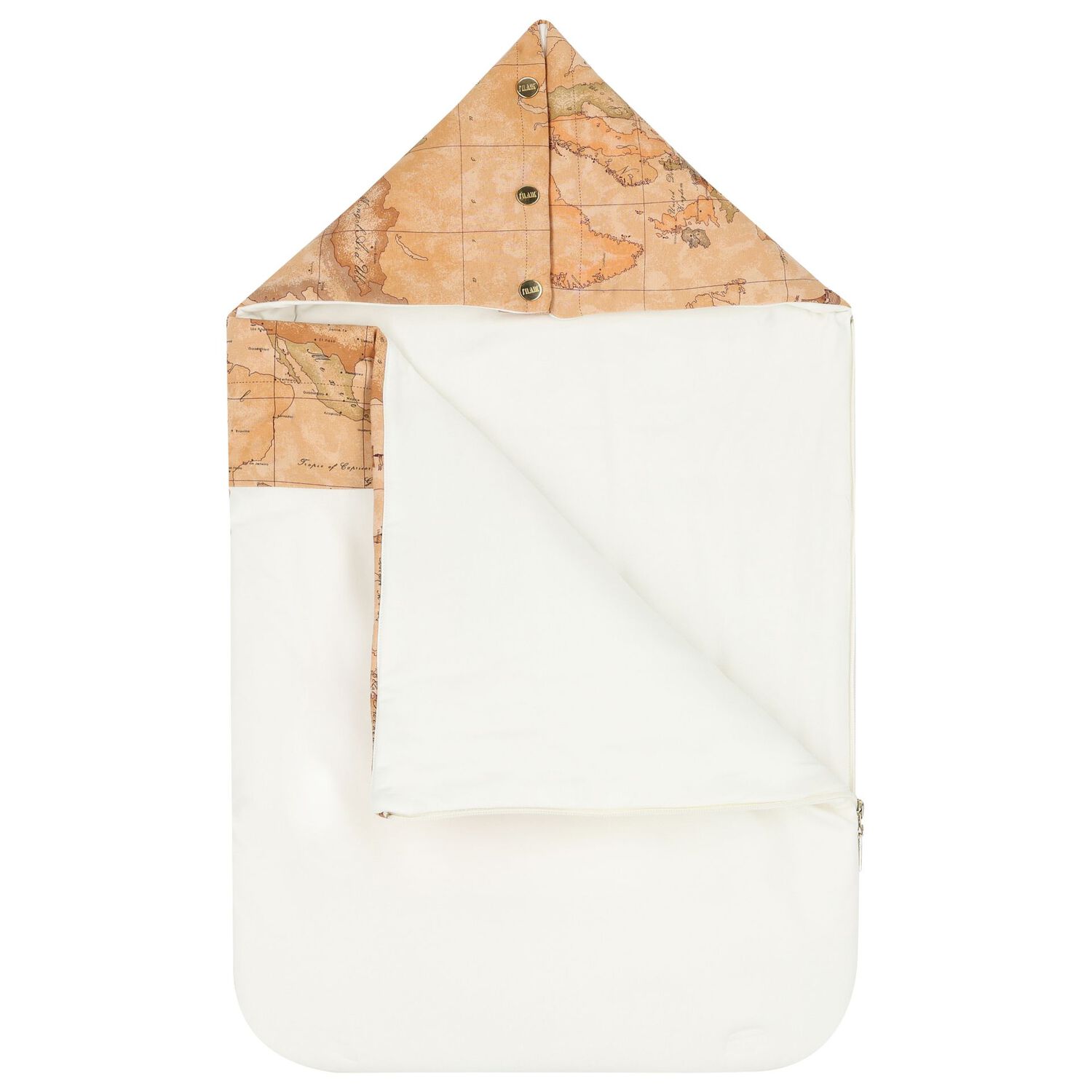 Beige & Ivory Geo Map Baby Nest, 1, hi-res