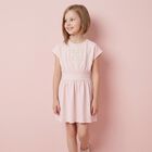 Girls Pink Logo Dress, 3, hi-res