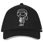 Black Logo Ikonik Karl Cap, 1, hi-res
