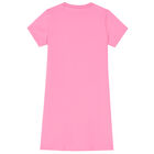 Girls Pink Logo Dress, 1, hi-res