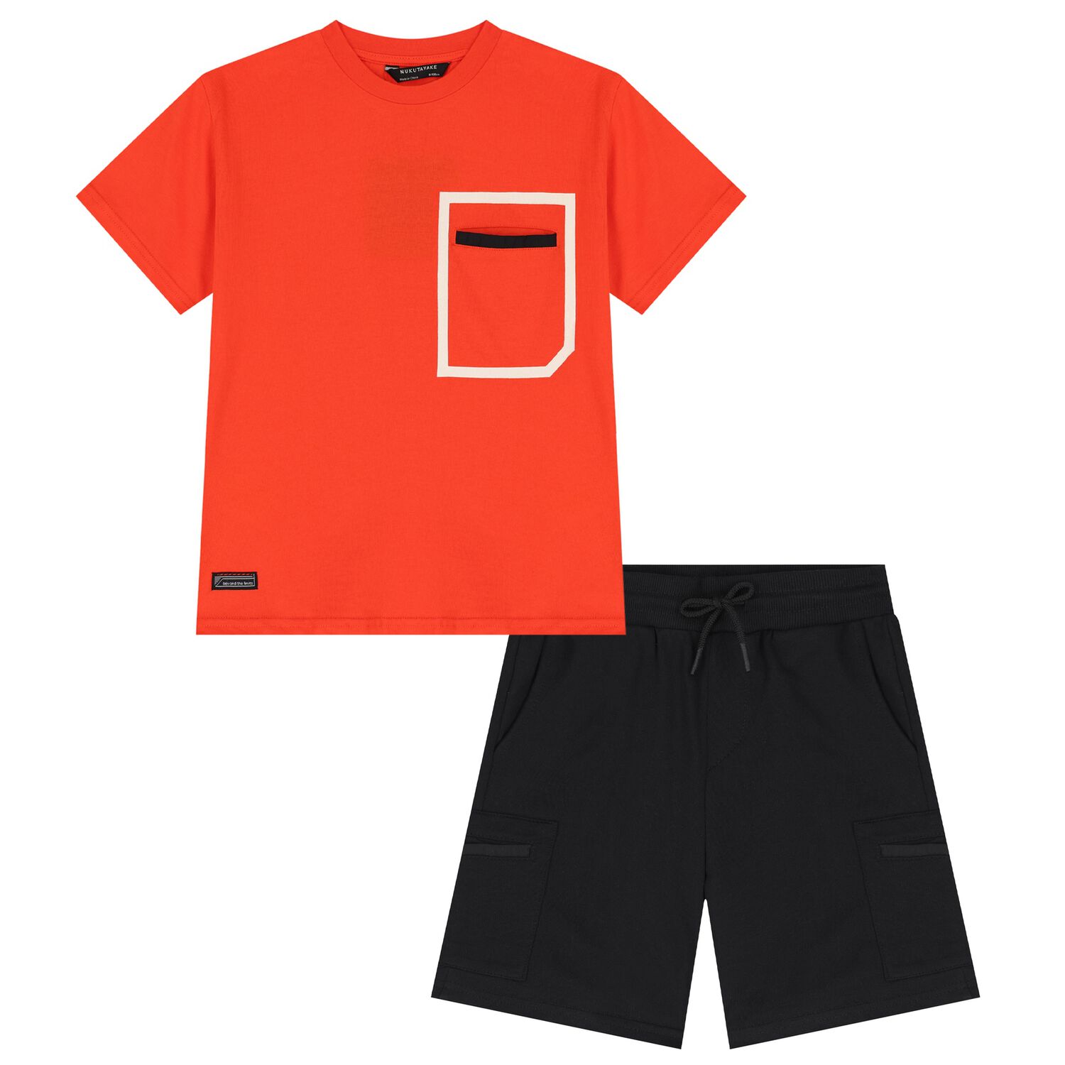 Boys Red & Black Shorts Set, 3, hi-res image number null