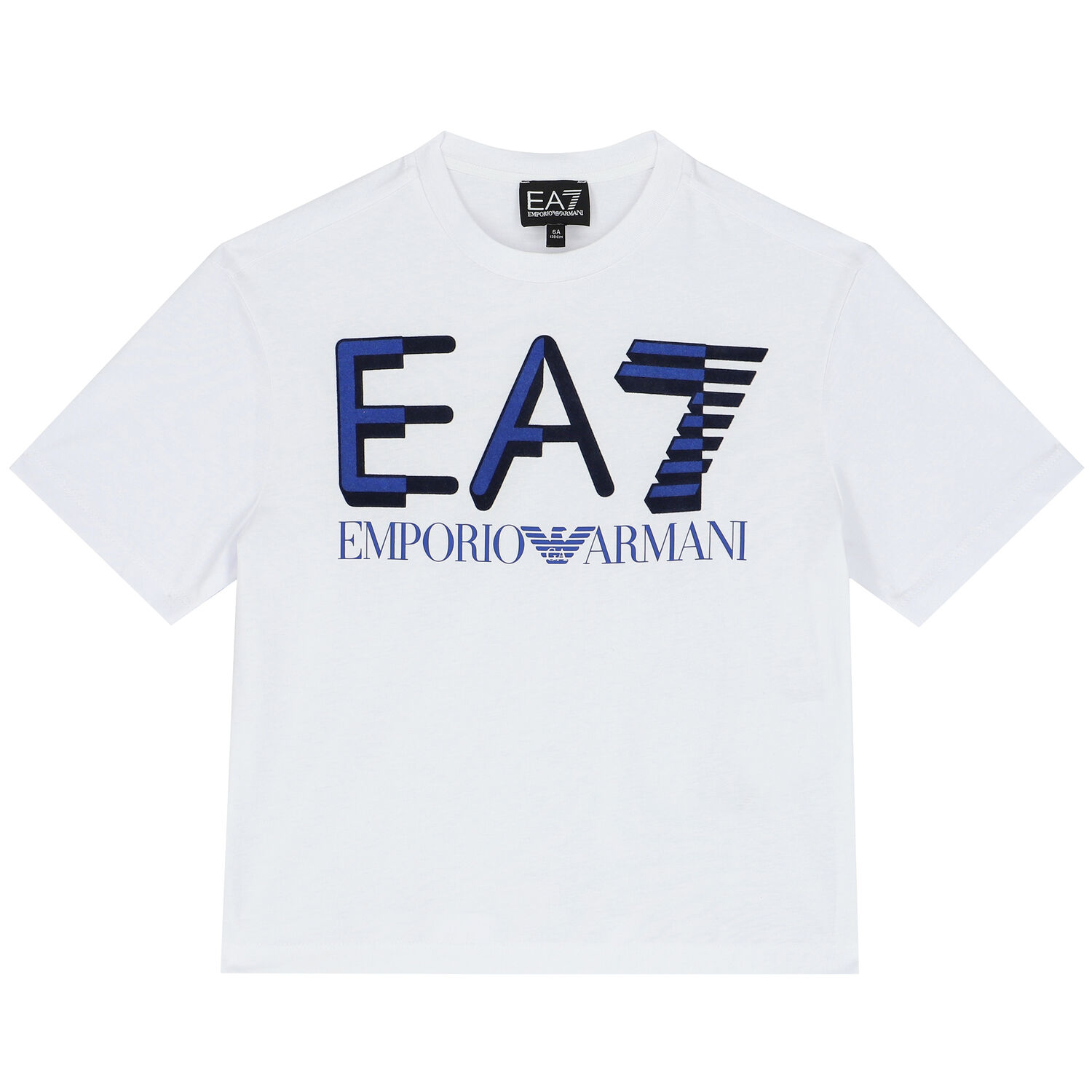 Boys White Logo T-Shirt, 3, hi-res