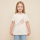 Girls Ivory Bag T-Shirt, 1, hi-res