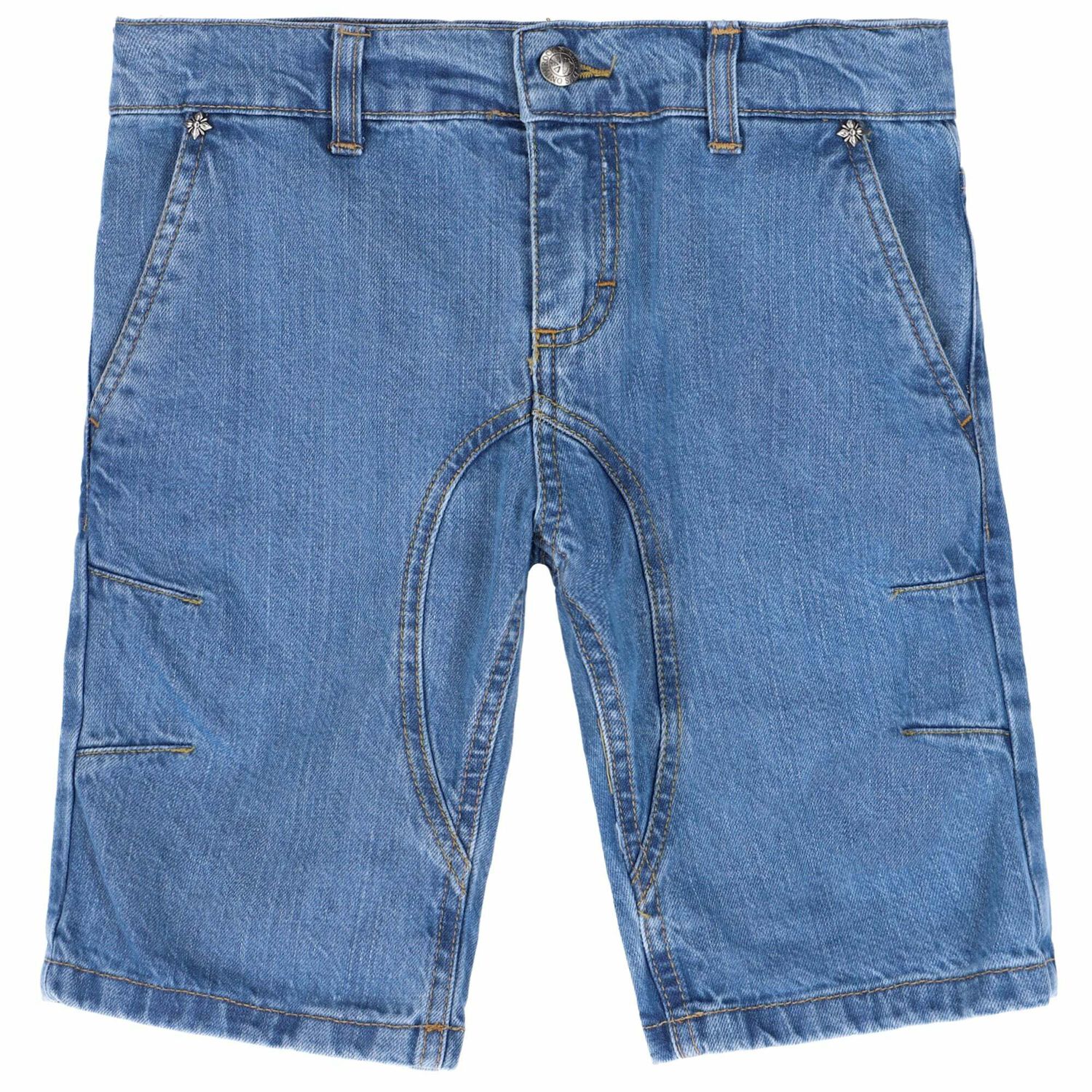 Boys Blue Denim Shorts, 1, hi-res image number null