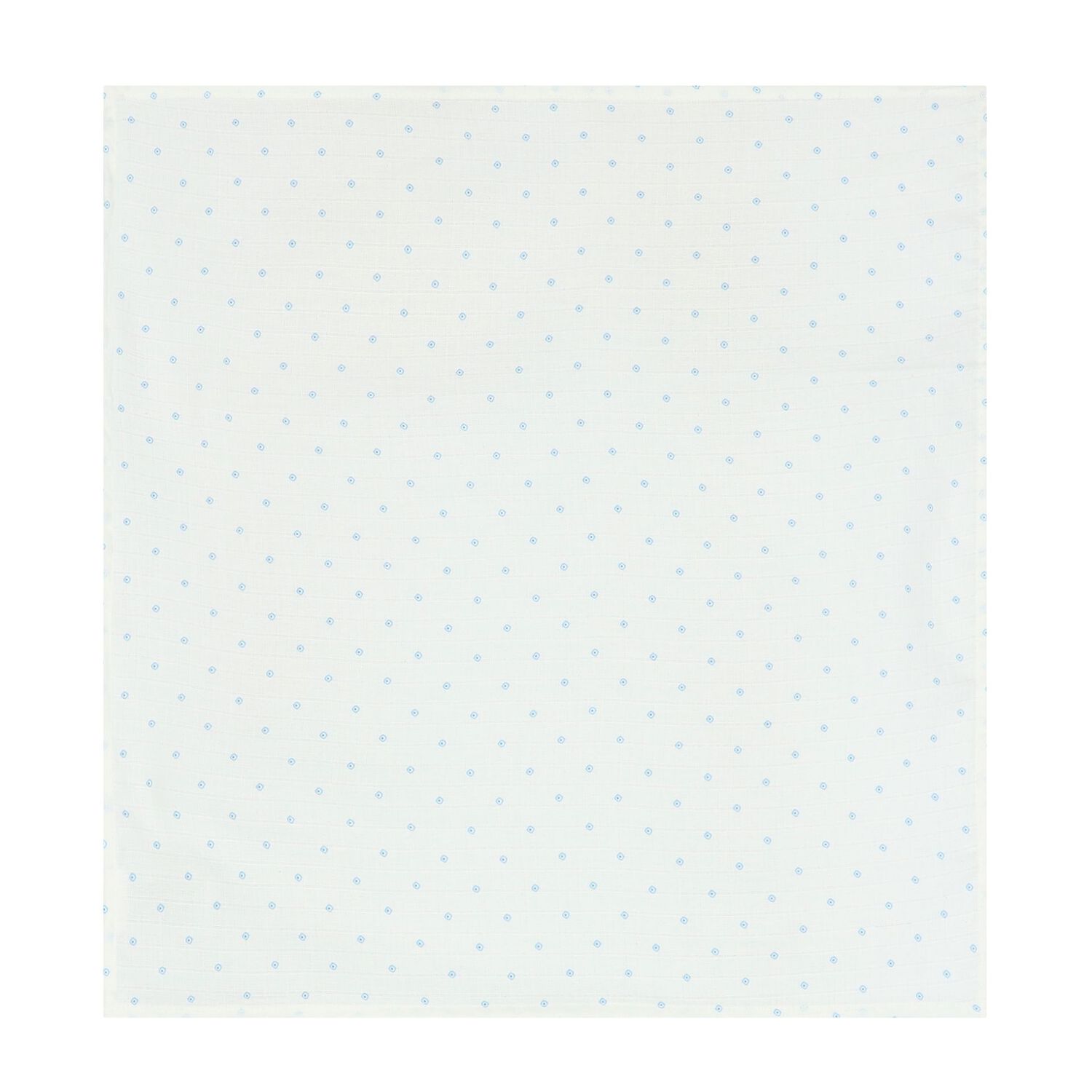 Baby Boys White, Ivory & Blue Muslin Swaddles (3-Pack), 1, hi-res