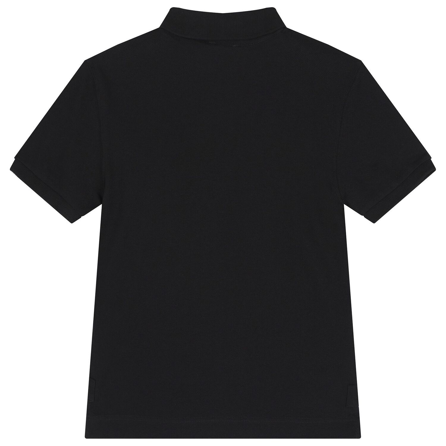 Boys Black Logo Polo Shirt, 1, hi-res