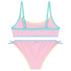 Girls Pink Logo Bikini, 1, hi-res