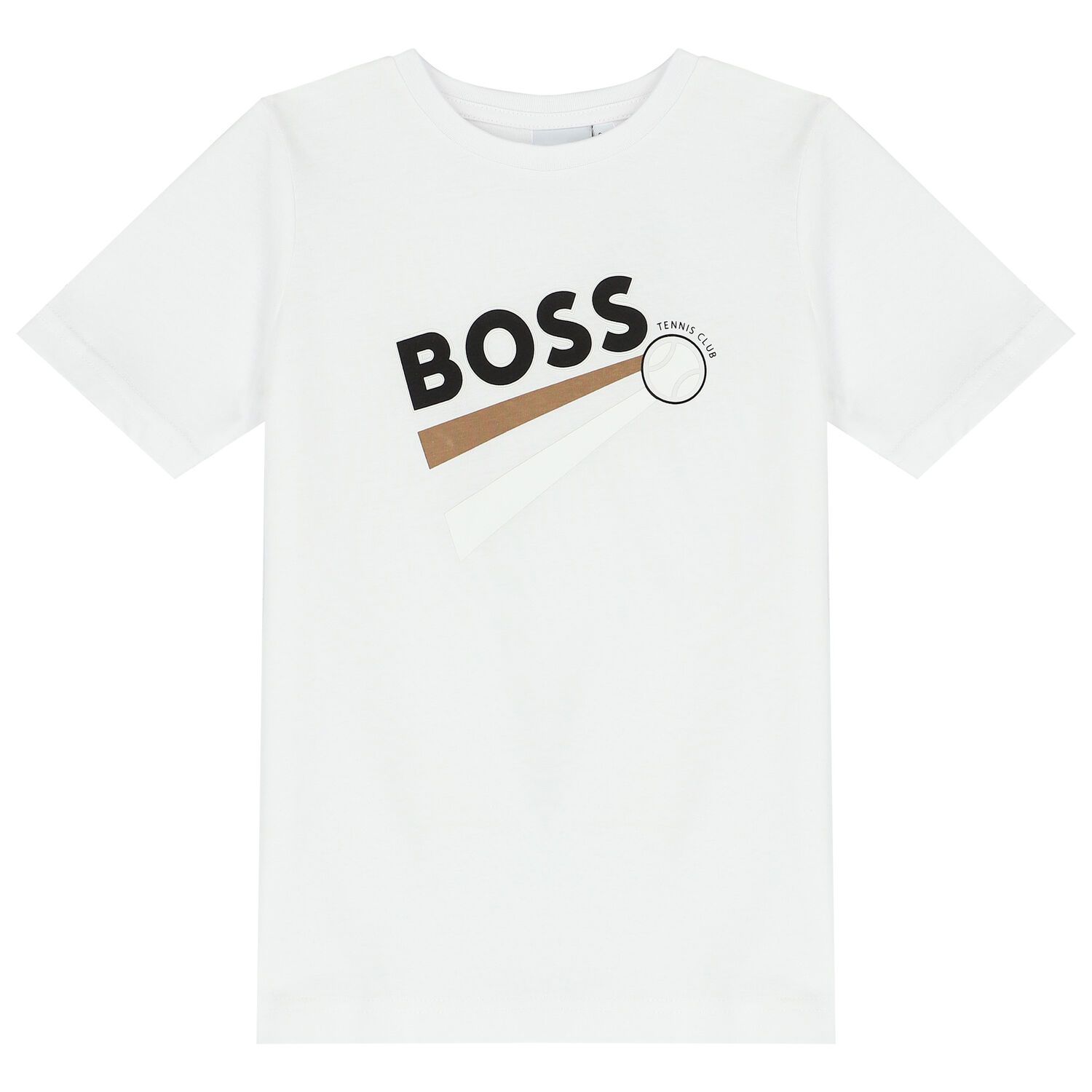 Boys White Logo T-Shirt, 1, hi-res