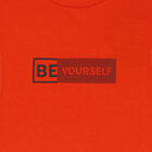 Boys Orange Printed Long Sleeve Top, 1, hi-res