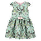 Girls Green Marty Dress, 1, hi-res