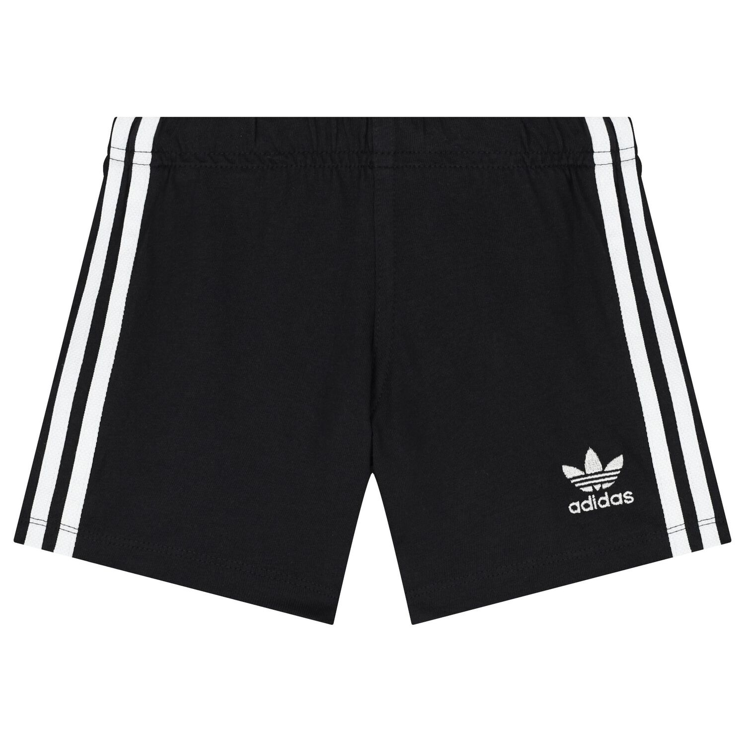 White & Black Logo Shorts Set, 1, hi-res image number null