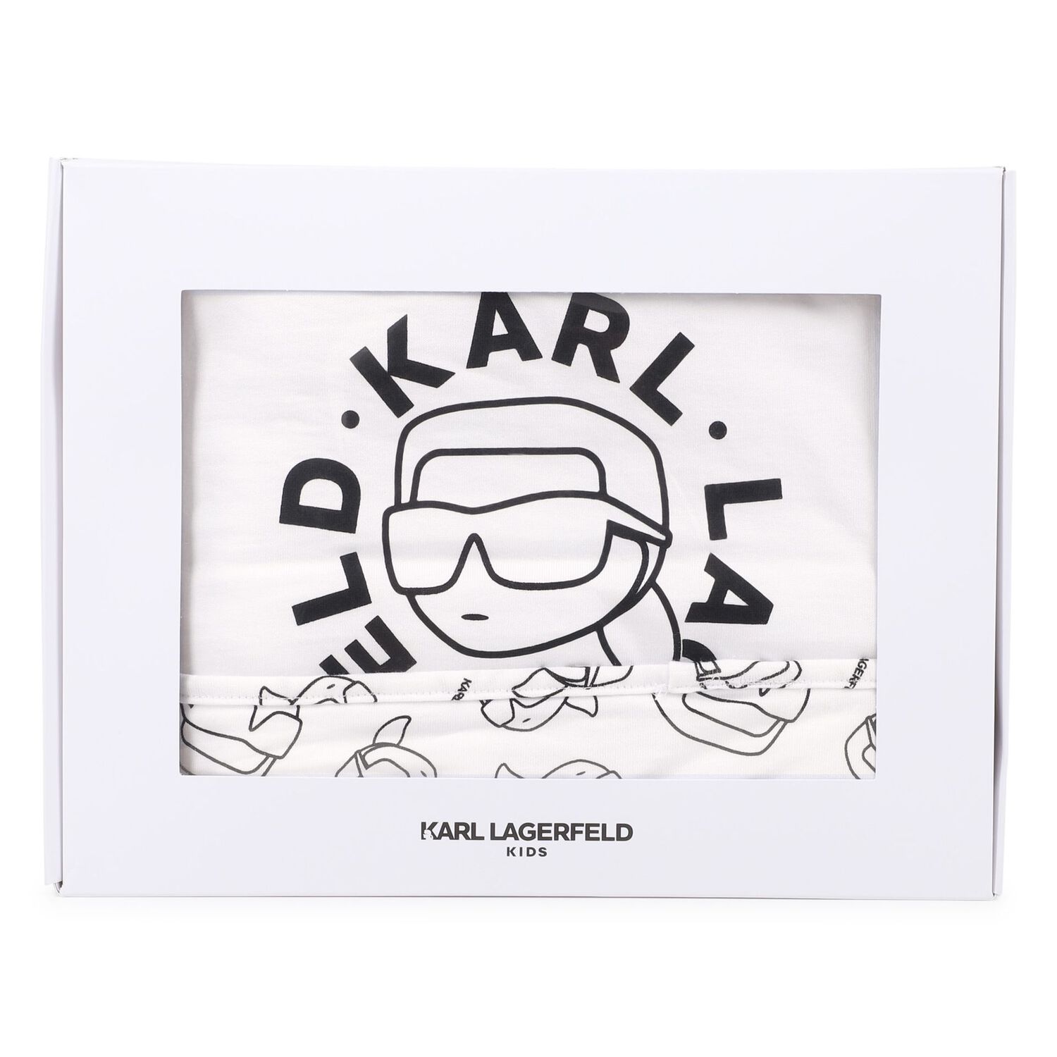 Baby Boys White Ikonik Logo Blanket, 1, hi-res