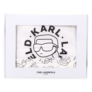 Baby Boys White Ikonik Logo Blanket