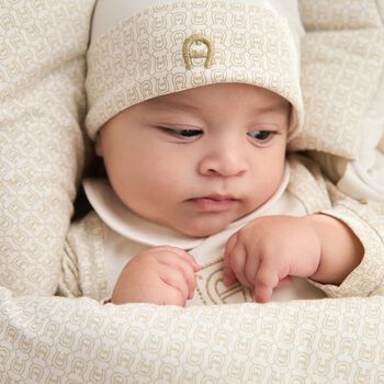 Ivory Logo Baby Hat