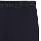 Girls Navy Blue Logo Leggings, 1, hi-res