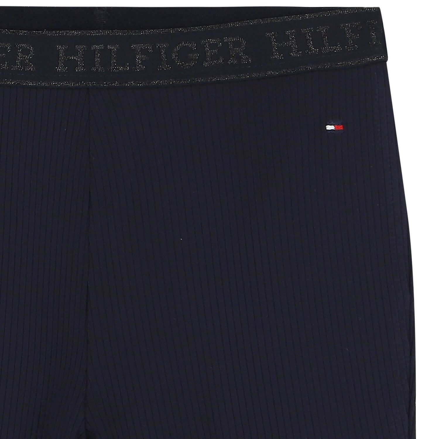 Girls Navy Blue Logo Leggings, 1, hi-res