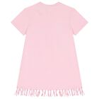 Girls Pink Logo & Bead Fruit Dress, 1, hi-res