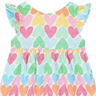 Girls Multi-Coloured Heart Dress, 1, hi-res