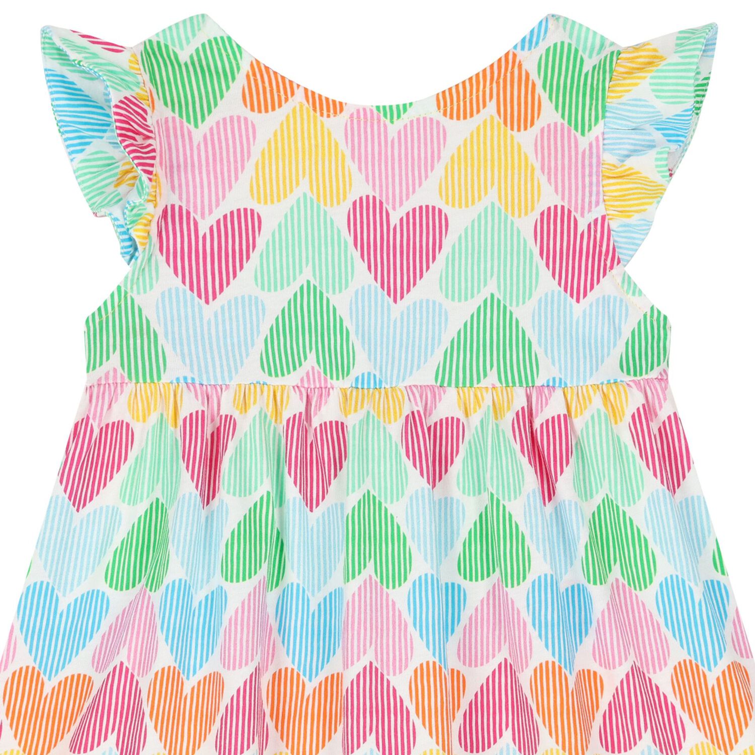 Girls Multi-Coloured Heart Dress, 1, hi-res