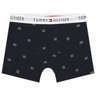 Boys Burgundy & Navy Blue Boxer Shorts (7-Pack), 1, hi-res